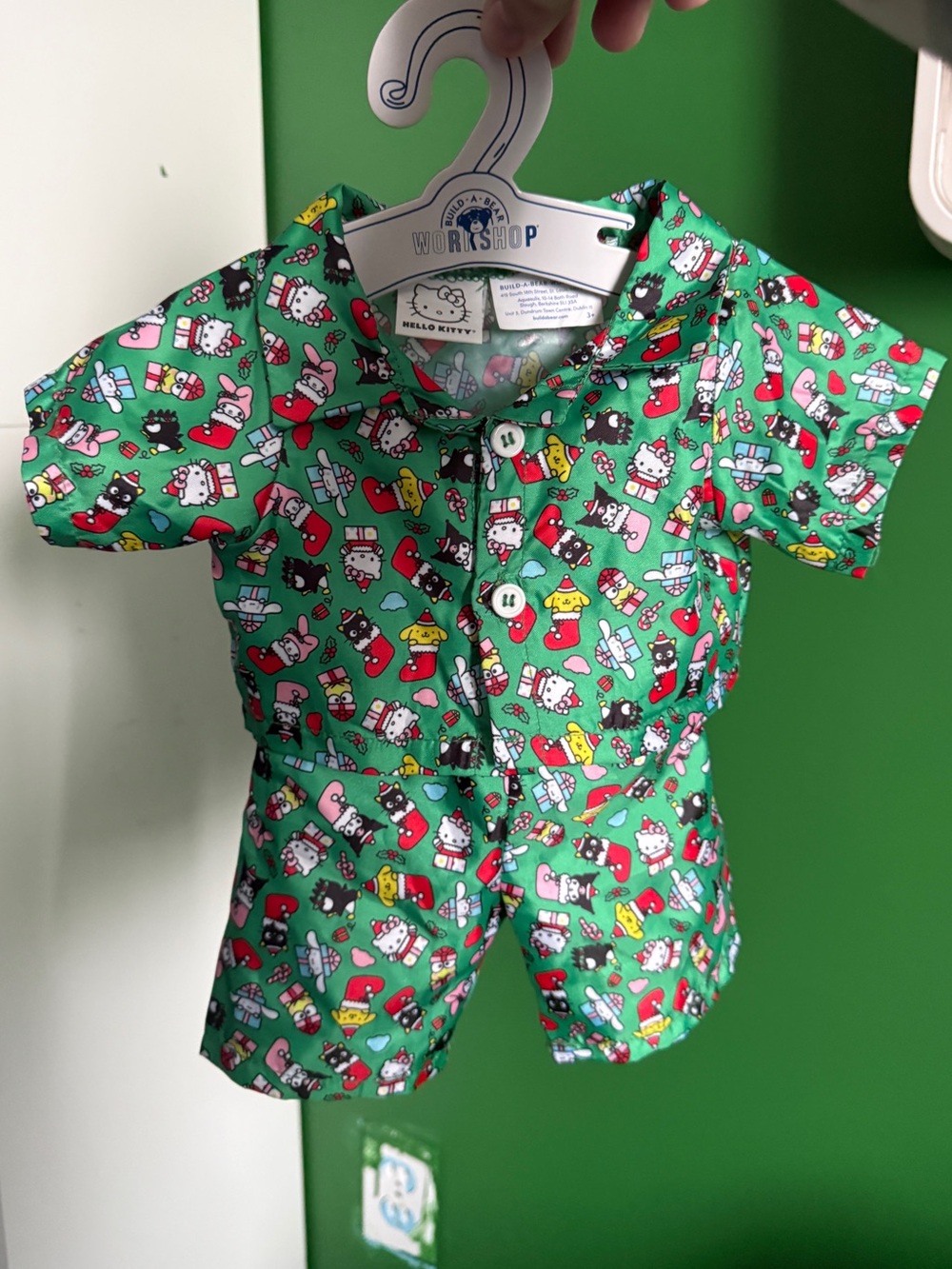 Build A Bear Hello Kitty and Friends Christmas PJ set